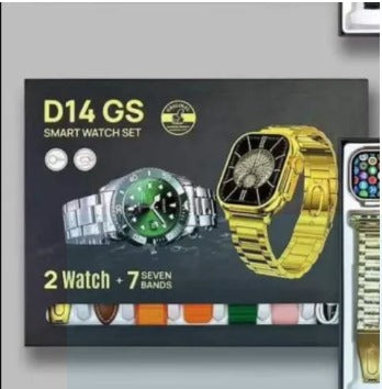 DS14 Smart Watch + Pro 2 Black – Premium Tech Bundle